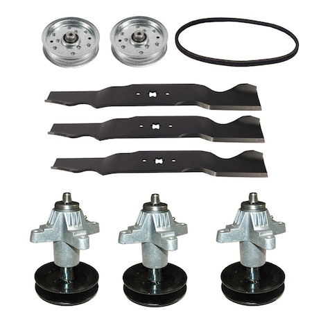 Aic Replacement Parts Spindles Blades Belt Pulleys Fits Sears PGT9000 Fits Craftsman 54 Mower Deck LAB40-0628REBUILD